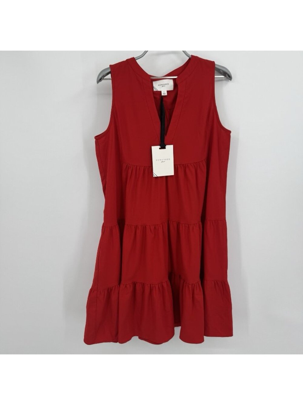 Pomander Place by Tuckernuck Red Sleeveless Crepe Kenzo Mini Dress size L Large